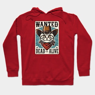 Cowboy cat - wanted dead or alive Hoodie